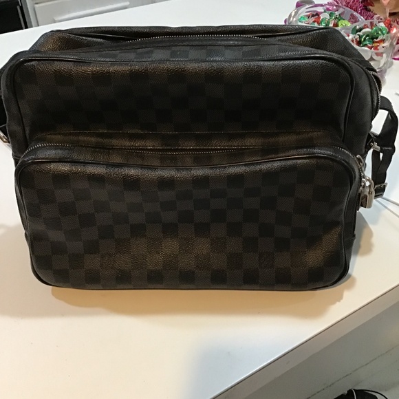 Louis Vuittion Damier Ebene  Handbag / Bag / Messenger Bag Black and gray  Check - Picture 6 of 15